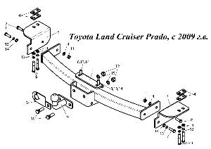 Фаркоп в Уфе Toyota Land Cruiser Prado, с 2009 г.в.jpg